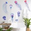 Wall Stickers Cartoon Cute Large Jellyfish Ocean Underwater Fish