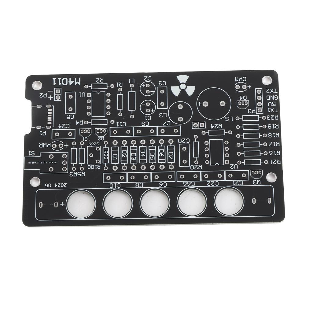 Zestaw części licznika Geigera DIY Moduł detektora promieniowania jądrowego Niezmontowane narzędzie Czarny