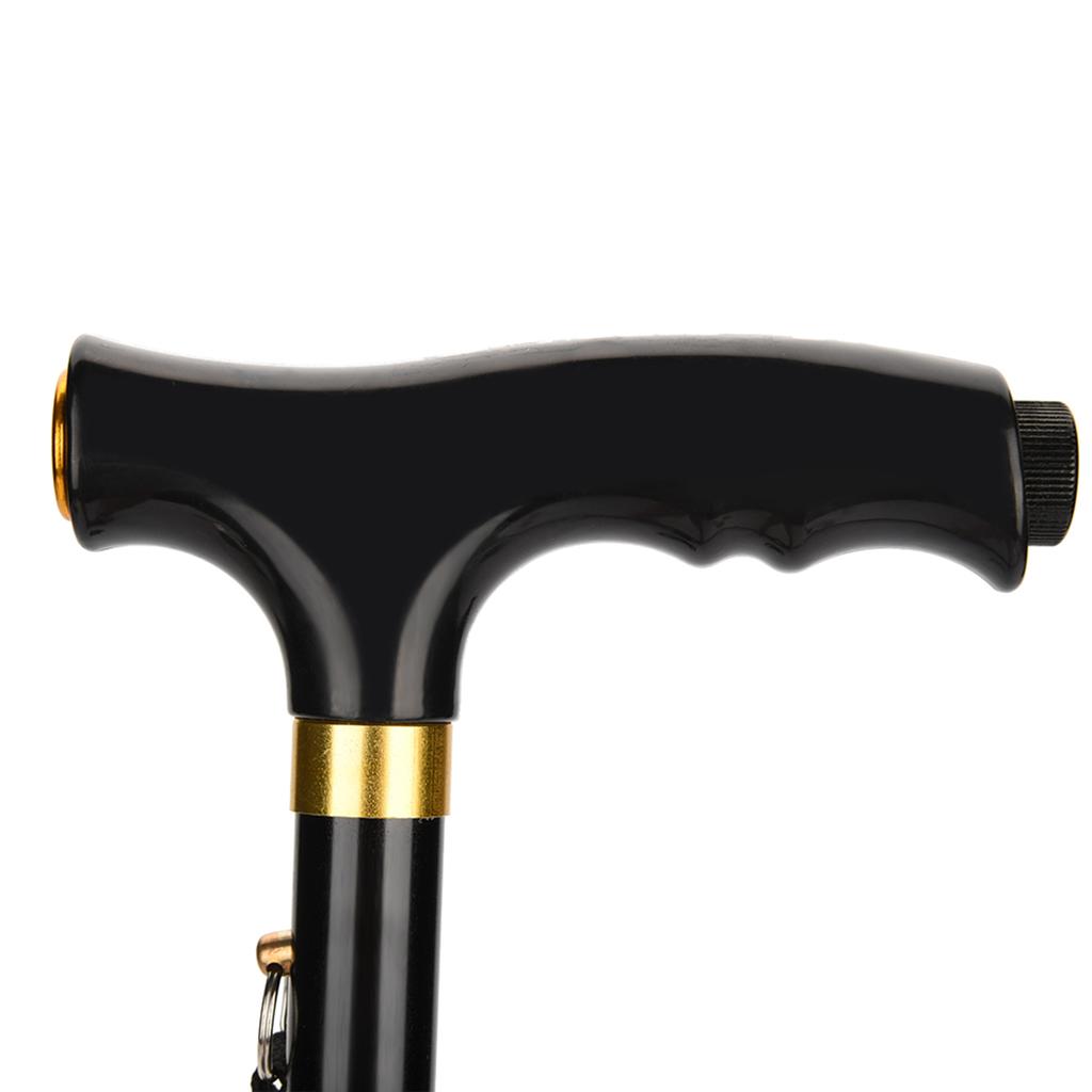 Aluminum Alloy Walking Cane Climbing Stick with Led Light Folding Stick