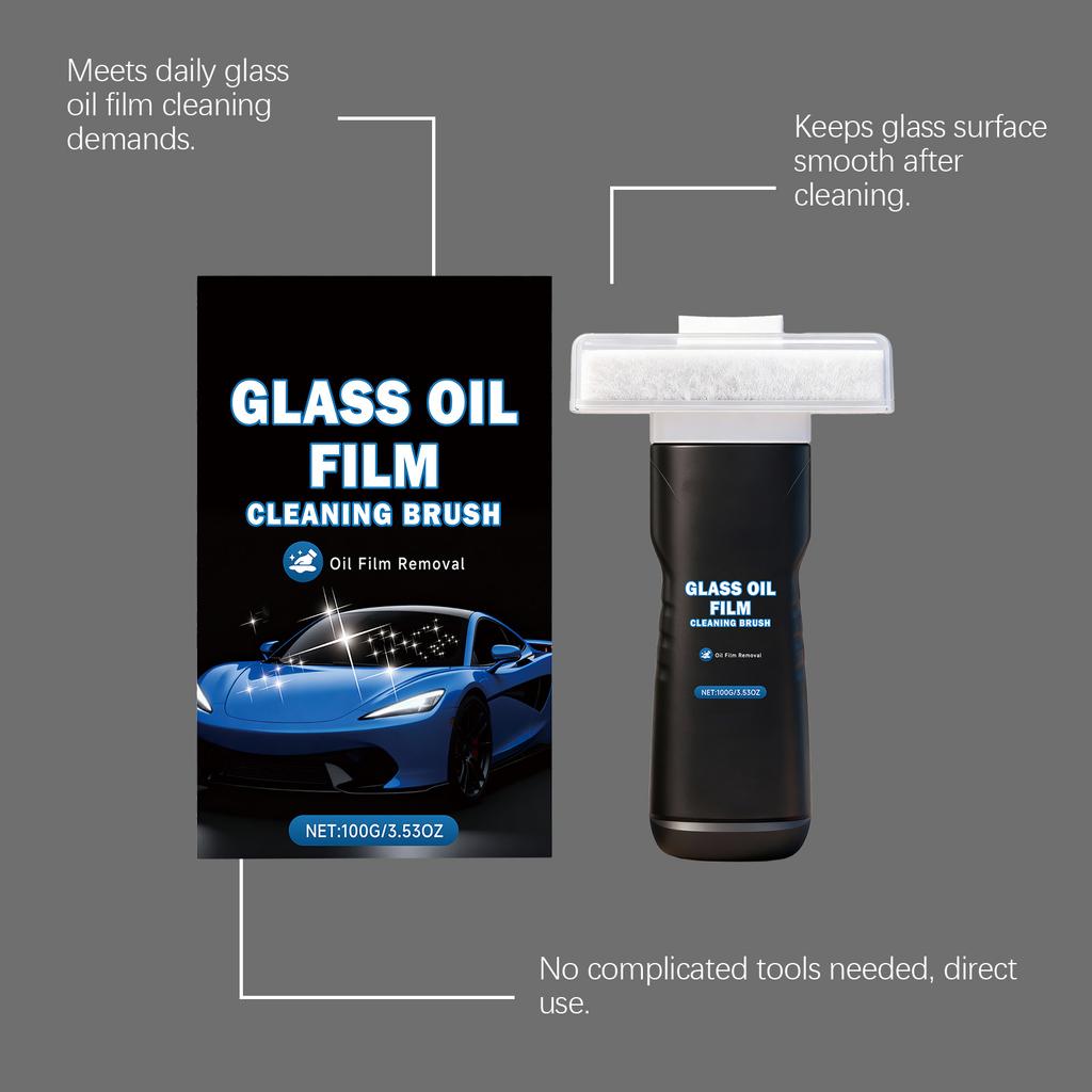 Car Window Oil Film Brush, Scratch-free Oil Film Removal And Window Cleaning Tool