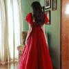 Toast Bride   New Summer Red Engagement Dress Dress Heavy Handmade Return Dress Small Evening Dress