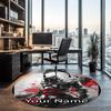 Custom Name Assassin’s Creed Printed Round Rug Carpet Chair Rug Area Rug Entryway Doormats,for Office Chair Living Room Bedroom Kitchen Room.