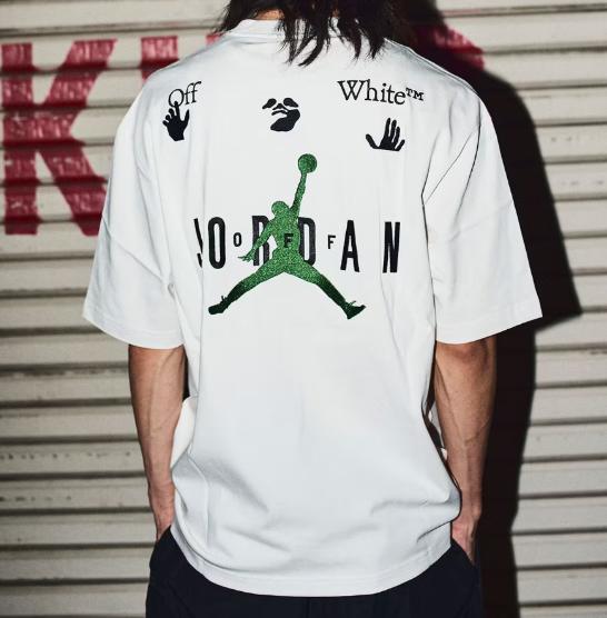 T-shirt con logo ricamato OFF-WHITE X Jordan Sail DM0062-054
