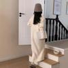 Semi-turtleneck Knitted Dress Autumn and Winter with Long Base Over the Knee Temperament Versatile Split Sweater Skirt Women