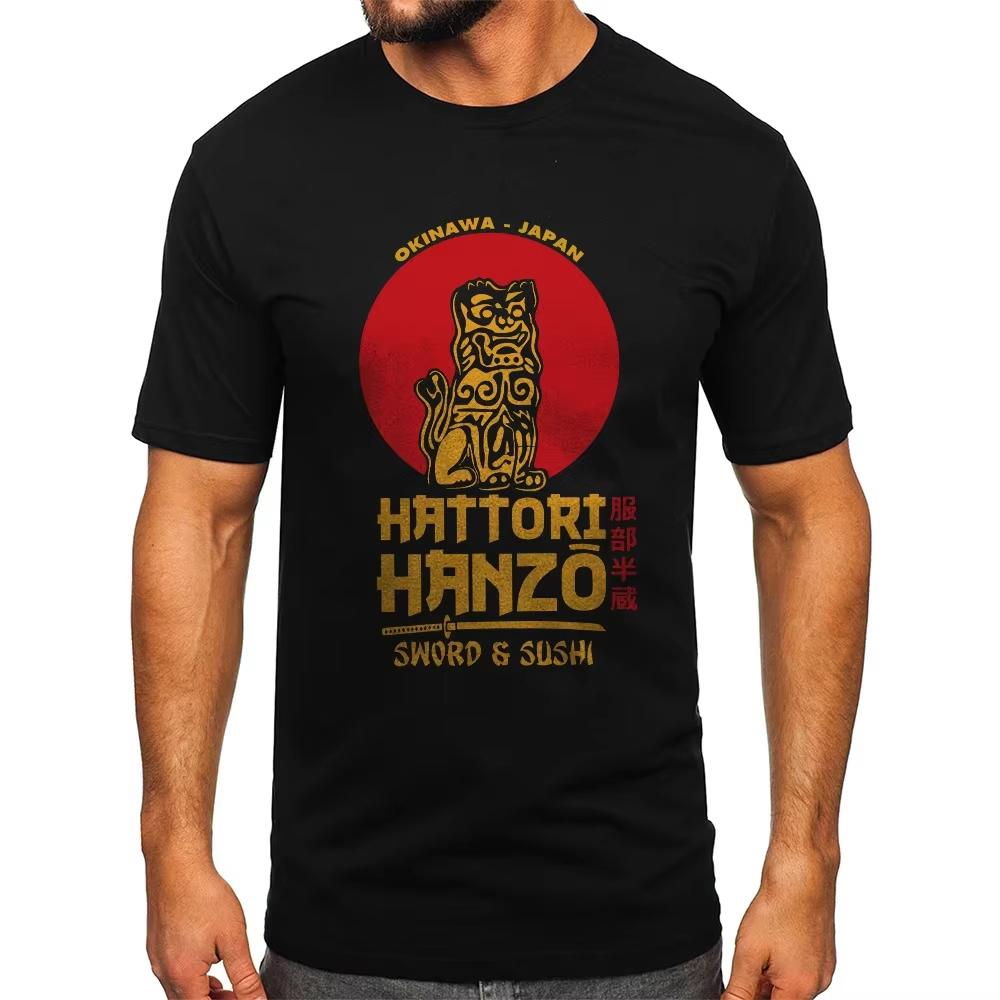 2026 New Unique Kill Bill Ninja Hattori Hanzo  Print Tshirt Short Sleeve Streetwear Mens and Womens Tshirt Mens Top