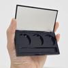 3-Color Eyeshadow Palette with Built-in Mirror, Empty Palette Case, Empty Container, 1 Pcs
