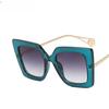 Vintage Square Fram Metal Eyewear Anti Blue Light Glasses Goggles Oversized Sunglasses Lentes  Mujer Lentes