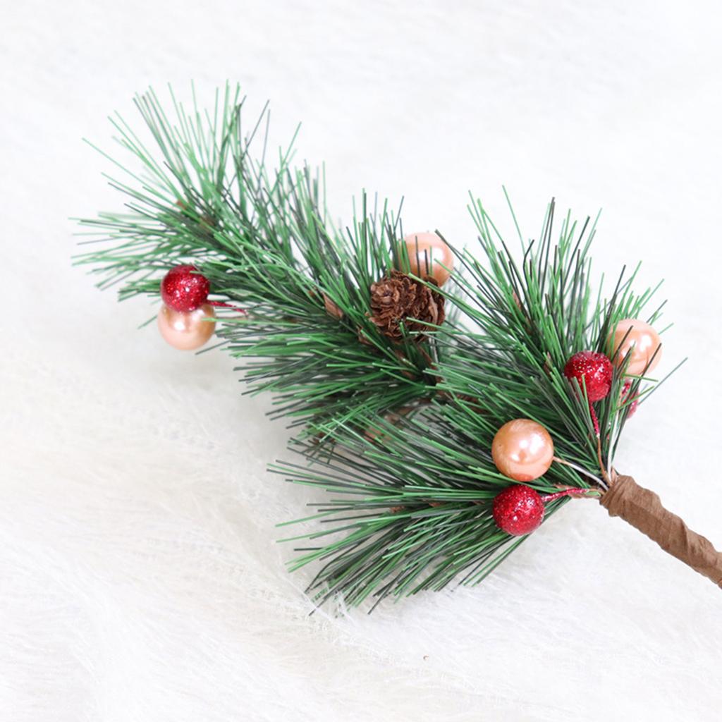 Artificial Pine Pick Greenery Artificial Pine Needles Branches Garland for Home Garden Decoration