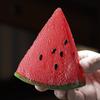 Farbwechselnde Wassermelonen-Tee-Haustier Harz Wassermelonen-Schmuck Teetisch Teetisch Zubehör Dekorationen Schreibtischdekorationen