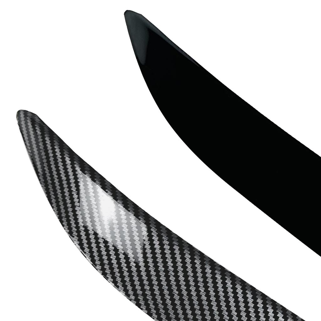 Car Headlight Head Lamp Eyebrow Eyelids Sticker Trim Cover For VW Caddy MK4 2020+ Carbon Fiber Look/Glossy Black