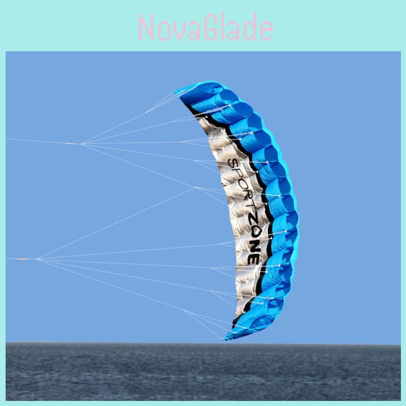 Nuovo aquilone da stunt a doppia linea Parafoil Paracadute da 2,5 m dai colori vivaci per il divertimento all'aperto