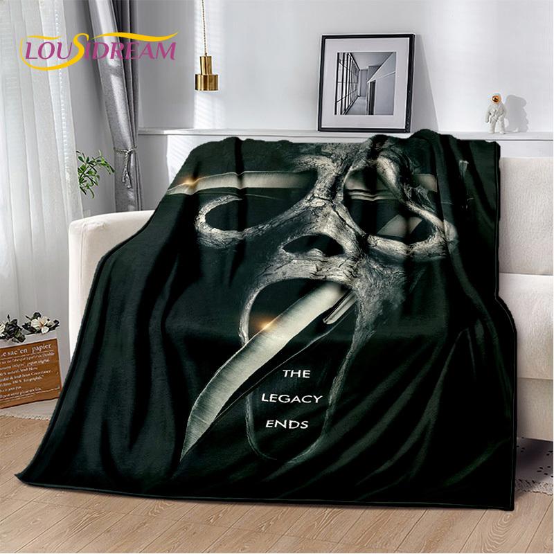 

Horror Movie Character Chucky Saw Pennywise Halloween Soft Flannel Blanket for Beds Bedroom Sofa Picnic,Throw Blanket for Cover 75cmx90cm