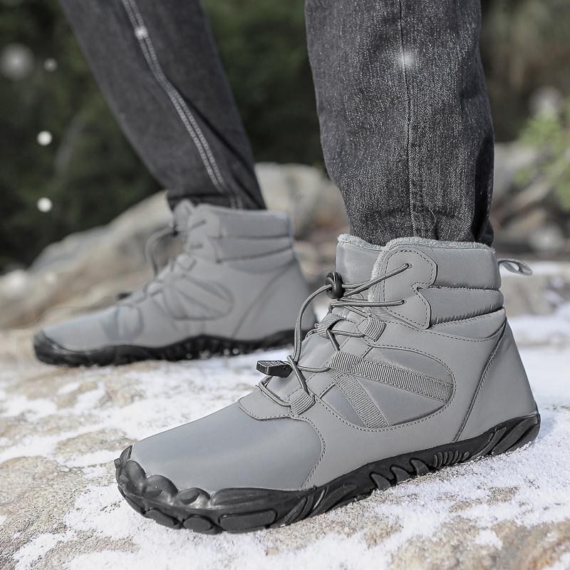 Winter Snow Boots Women Shoes Anti-slip Casual Soft Comfortable High-top Boots Men Plush Outdoor Flat Durable Hiking Shoes Men