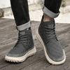 Fashion Fashion Autumn Winter New Fleece Warm High Top Leather Boots Outdoor Flat Bottomed Comfort Men Casual Boot Quality Chelsea Boots