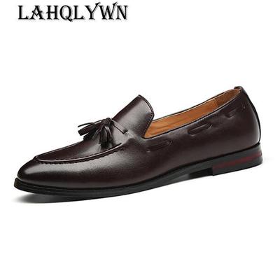 Mode Neue Herren Quasten Loafers PU Leder Formelle Schuhe Elegante Kleiderschuhe Einfacher Slipper Herren Freizeit Schuhe Loafers Große Größe 48 H292