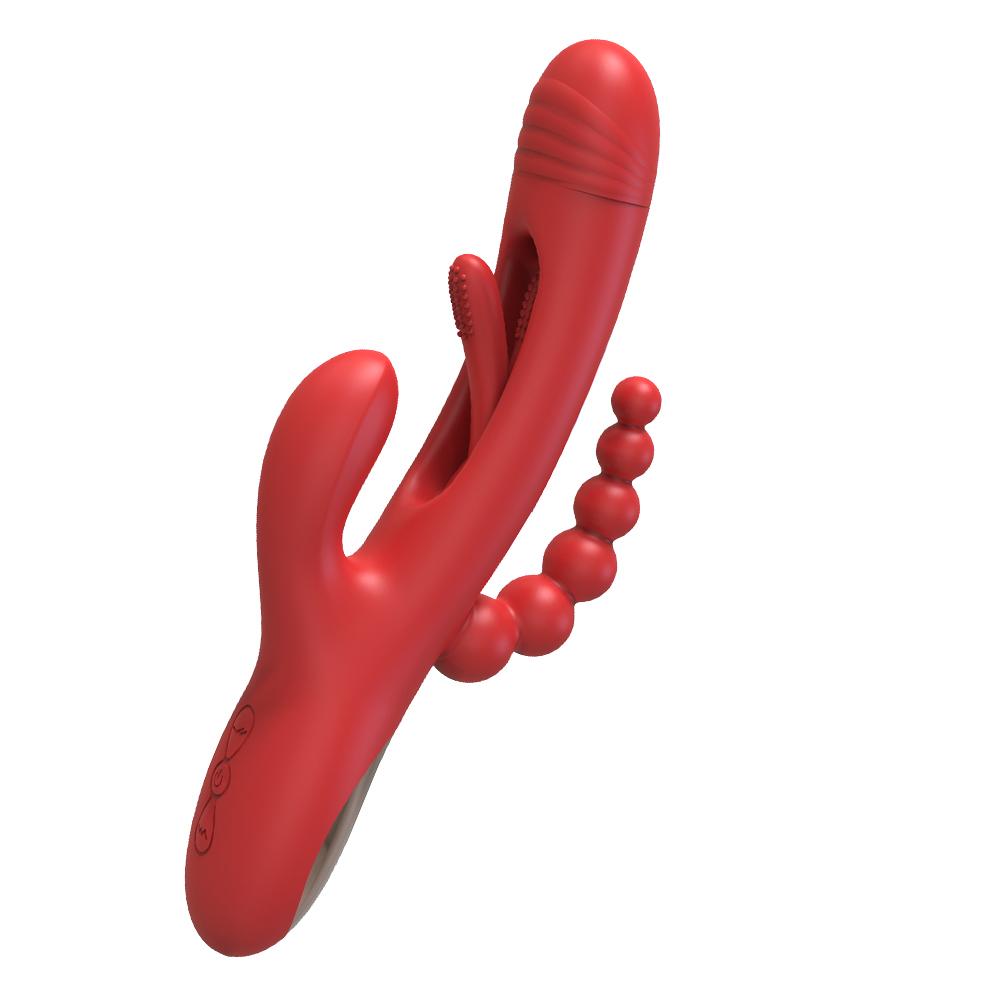 Rabbit Tapping Vibrator G-Spot Patting for Women 3 In 1 Clitoris Clit Stimulator Powerful 21 Modes Sex Toy Female Goods Adults