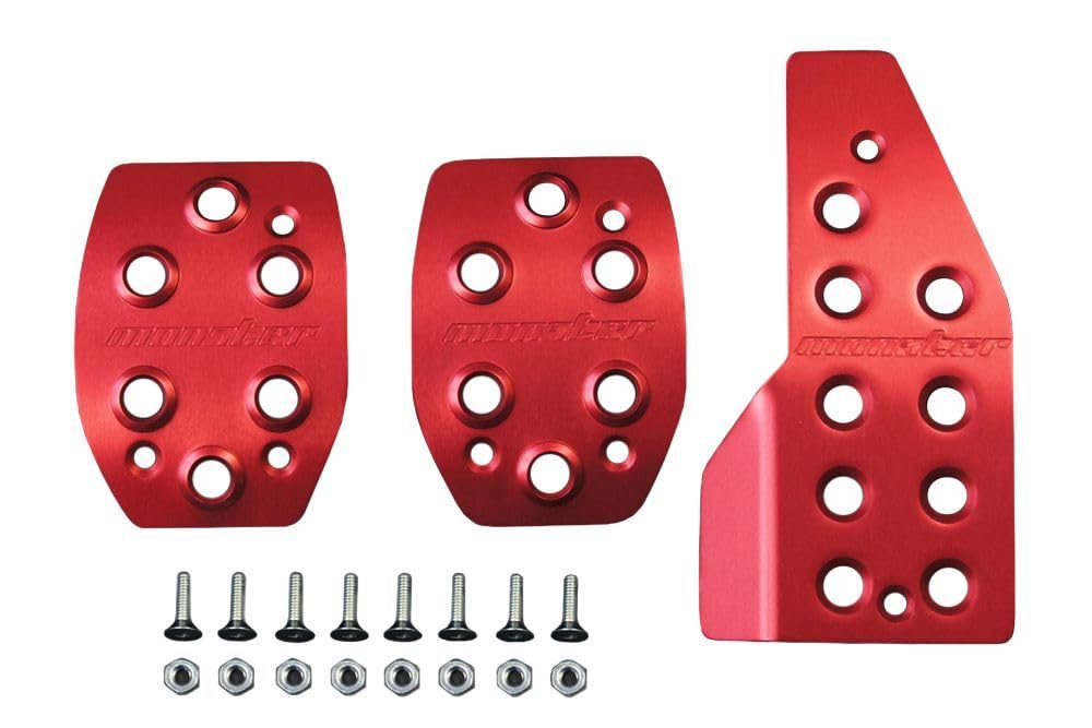 

MONSTER SPORT Pedal Cover Set for Jimny [Red] (JB23W/MT) 849520-5200M