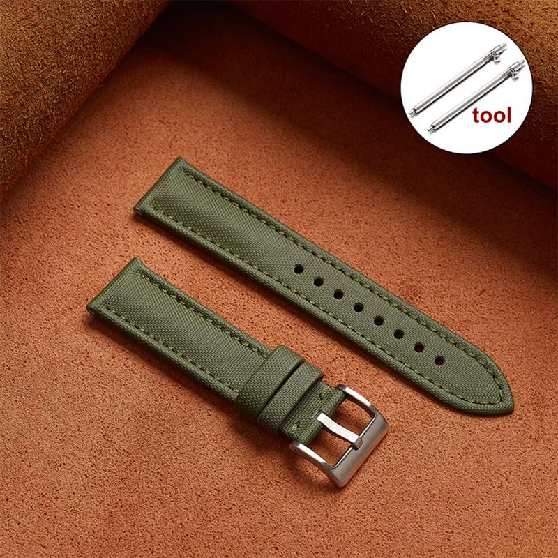 Premium Sailcloth Watch Band for Blancpain Straps 18mm 19mm 21mm 20mm 22mm Waterproof Canvas Nylon Quick Release Bracelet Belt
