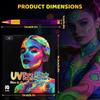 Colorful Fluorescent Highlighters Quick Drying Body Painting Pen  Holiday Party