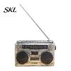 Mini Vintage Radio Ornament Model Desk Ornament, Retro Home Decoration Toy, Miniature Old Distressed Finish for Living Room Office Decor Wooden