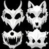 Prom Dance Half Face Masks Skeleton Bone Animals Halloween Party Cosplay Spooky Costume Masks Props Accessory Essential