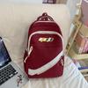 Student School Bag Women Large Capacity Contrast Color Backpack
