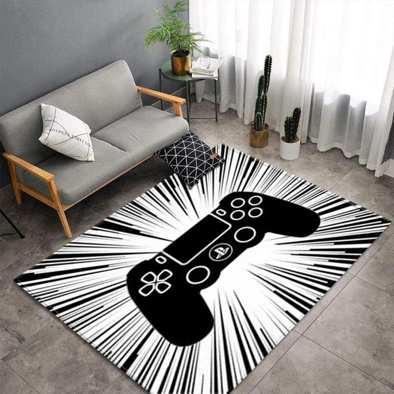 Game Console Carpet for Household Gaming Room Area Cloakroom Bedroom Bedside Soft Big Size Mats Coffee Tables Decor Foot Rug