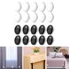 Rustproof Waterproof Magnetic Shower Curtain Weights Hooks with Silicone Coating