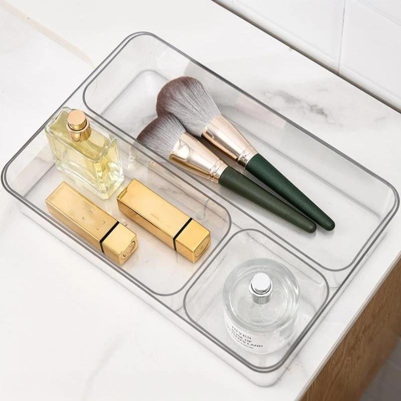 Desk Drawer Organizers Makeup Organizer Pet Makeup Storage Clear Transparent Storage Box For Office Bathroom