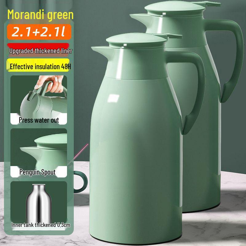 BOGO Thermos Flask: Large Capacity Insulated Water Bottle for Home, Portable Hot Water Pot for Students