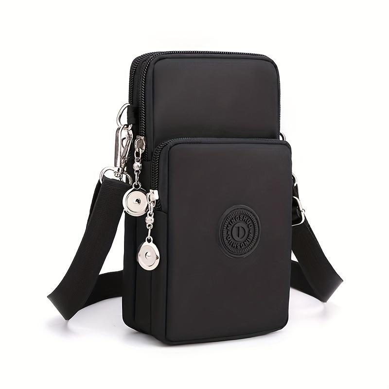 Solid Color Casual Versatile Phone Bag, Fashionable Versatile Crossbody Bags, Unisex, Suitable for Commuting and Sports