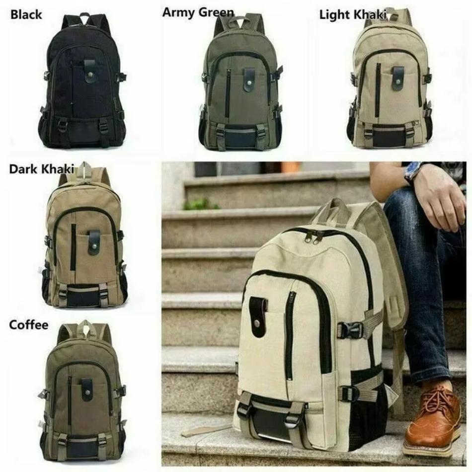 1 Stück Fabrik Neuankömmling Herren Rucksack Lässig Reise Rucksack Vintage Canvas Große Kapazität Studenten Rucksack Tasche