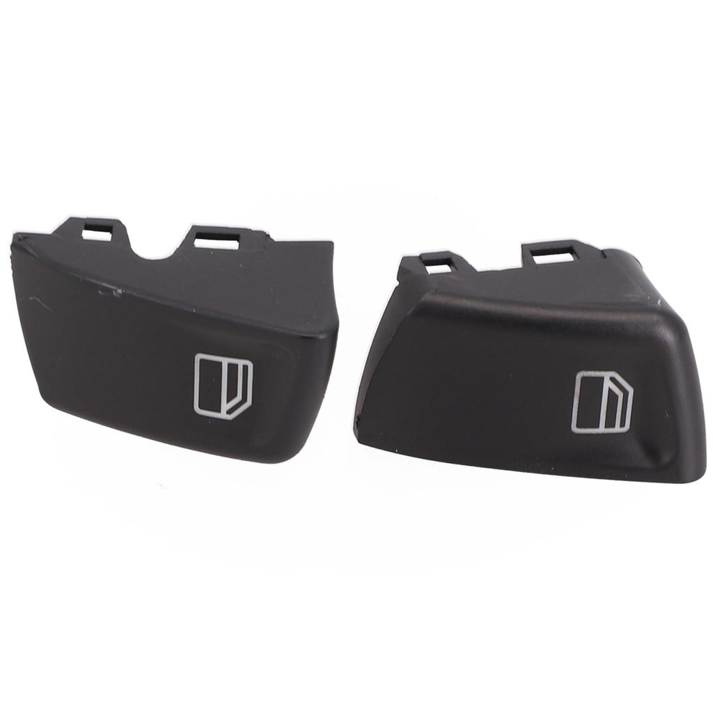 Window Switch Switch Buttons 2pcs 807624374022 Black Console Cap Plastic Interior Replacement Parts High Quality