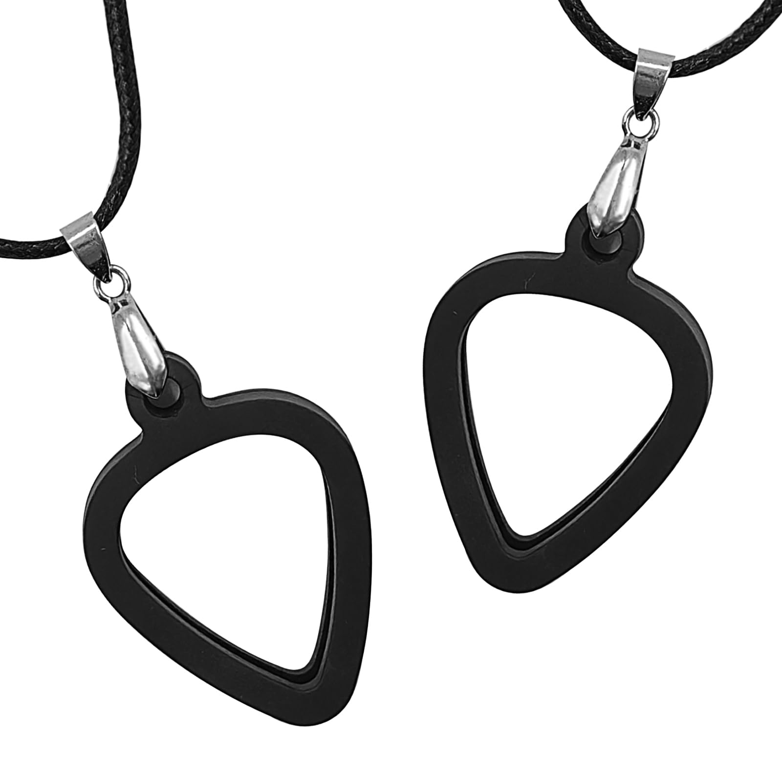 

Musiin Guitar Pick Holder Necklace for Fender, Dunlop, and D Addario Standard Picks, Double-Sided Universal Design for Easy Access to All Styles,