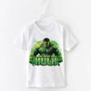 Summer Childrens Tshirt Trendy Cool Road Giant Cartoon Print Pure Cotton Round Neck Parentchild Outfit Short Sleeved
