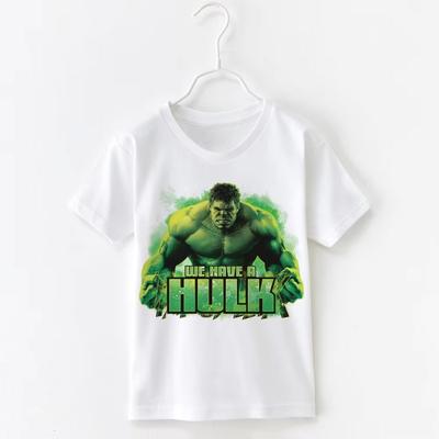 Summer Childrens Tshirt Trendy Cool Road Giant Cartoon Print Pure Cotton Round Neck Parentchild Outfit Short Sleeved