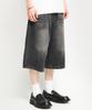 Dideobeulyueseui Denim Bermuda Half Pants (Black)