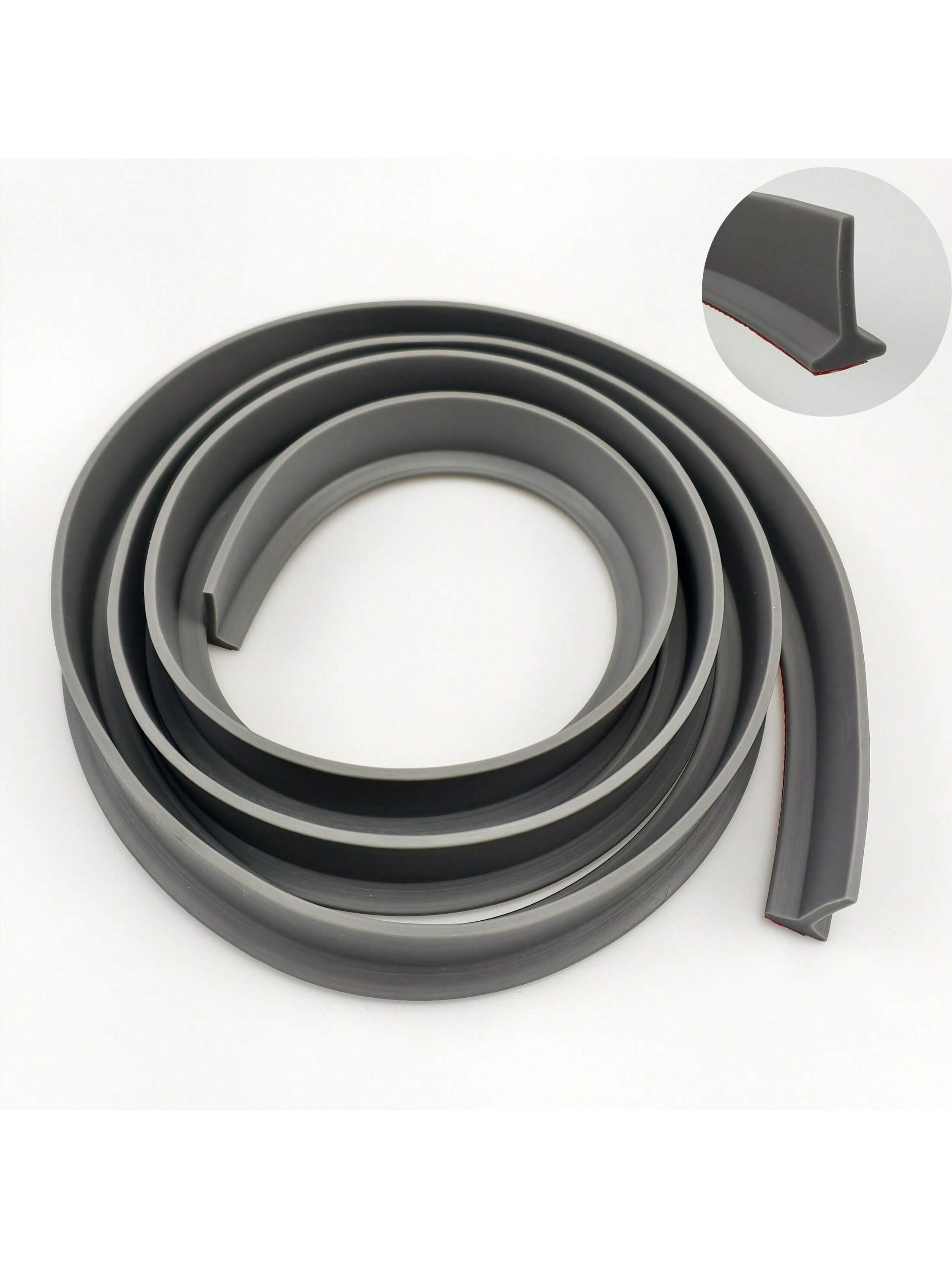 

1PC 1m/2m Self-adhesive Silicone Water Stop Strip Bendable Flexible Water Stop Strip Bathroom Door Separation Barrier 1m серый