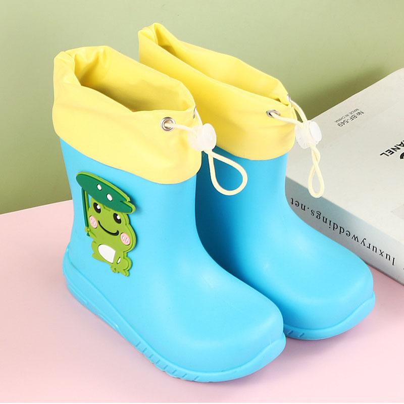 Children's rain shoes boys new outdoor rain shoes boys baby non-slip waterproof cartoon cute rain shoes girls rain boots