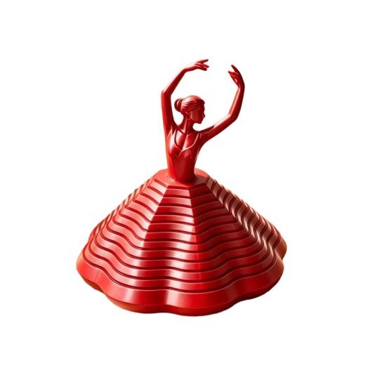 3D Printed Spinning Ballerina Fidget Toy Ballet Dancer Spinner Spiral Sensory Toy for Stress Relief Home Office Desktop Decoration