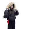 2026 Winter Slim Fit Down Jacket Women Hooded With Faux Fur Trim 90% White Duck Warm Coat