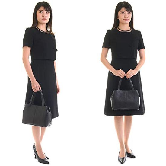 Black Formal Bag, Genuine Leather, Made In Japan, Large, Black Handbag, Perfect for Funerals, Entrance Exams, Graduations, Kindergarten Entrance