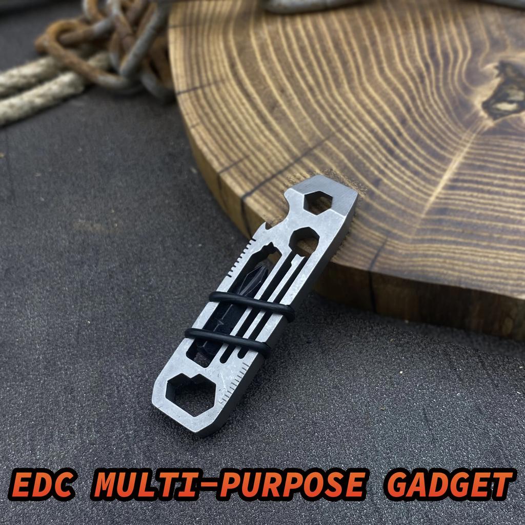 EDC Pocket Survival Tool Camping Screwdriver Bottle opener Wrench Key Chain Outdoor Tools Portable multi-function tool