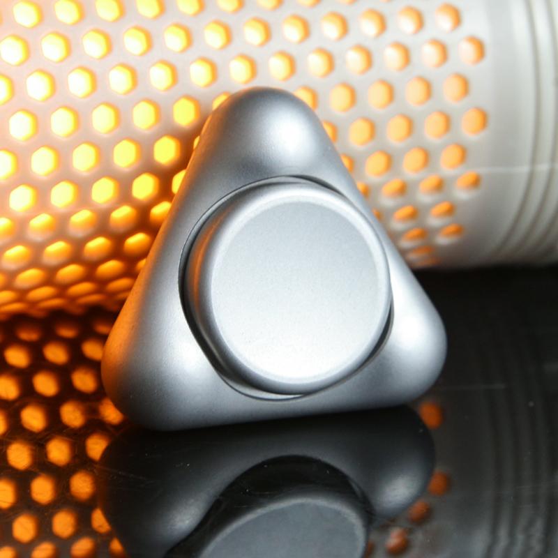 3-Point Gyro Rotator Stainless Steel Fidget Spinner - for Stress Relief & Focus - Silent EDC Pocket Toy Adults Anxiety ADHD