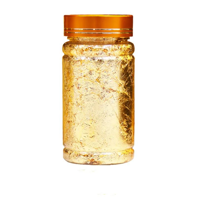 Golden Gold Foil Resin Epoxy Candle Mold Accessories Filling Gold Plated Cake Decoration Nail Jewelry Making Art Decoration