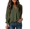Herbst/Winter Damen Casual Langarm Lockeres Hemd Top Hoodie T-Shirt