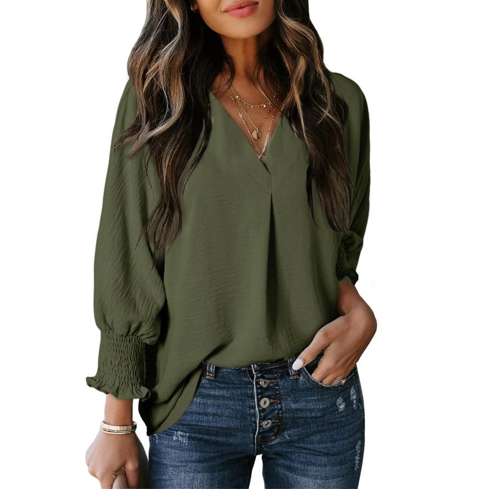 Herbst/Winter Damen Casual Langarm Lockeres Hemd Top Hoodie T-Shirt