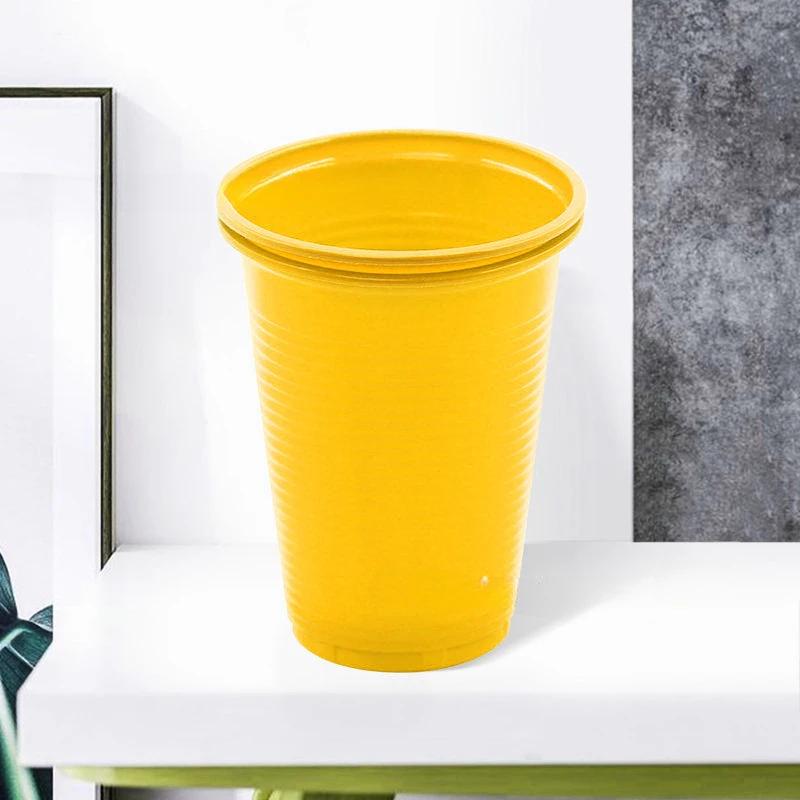 Disposable Plastic Cups In Red Drinking Beverage Party Recyclable Red Cups with Fill Lines for Drinks Birthday Wedding Christmas