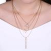 Fashion Lady Women Jewelry Multi layer Necklace Clavicle Chain Collar Pendant Accessory