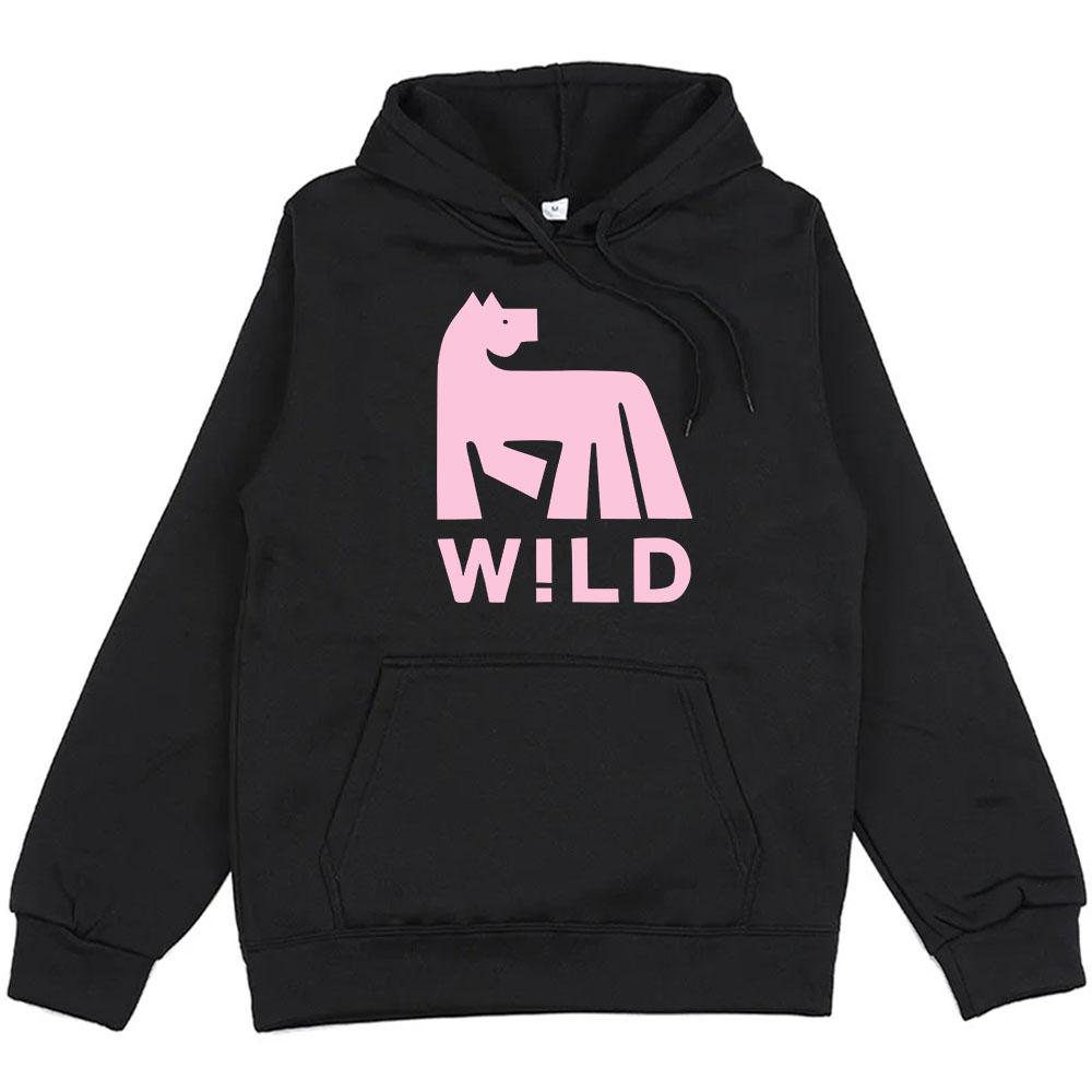 W!LD Album Grafik Kapuzenpullover Russ Sänger Lustiger Cartoon Print Sweatshirts Fleece Locker Unisex Streetwear Herren Damen Kleidung Grunge